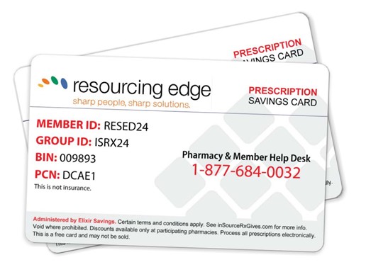 New Resourcing Edge Pharmacy Discount Card